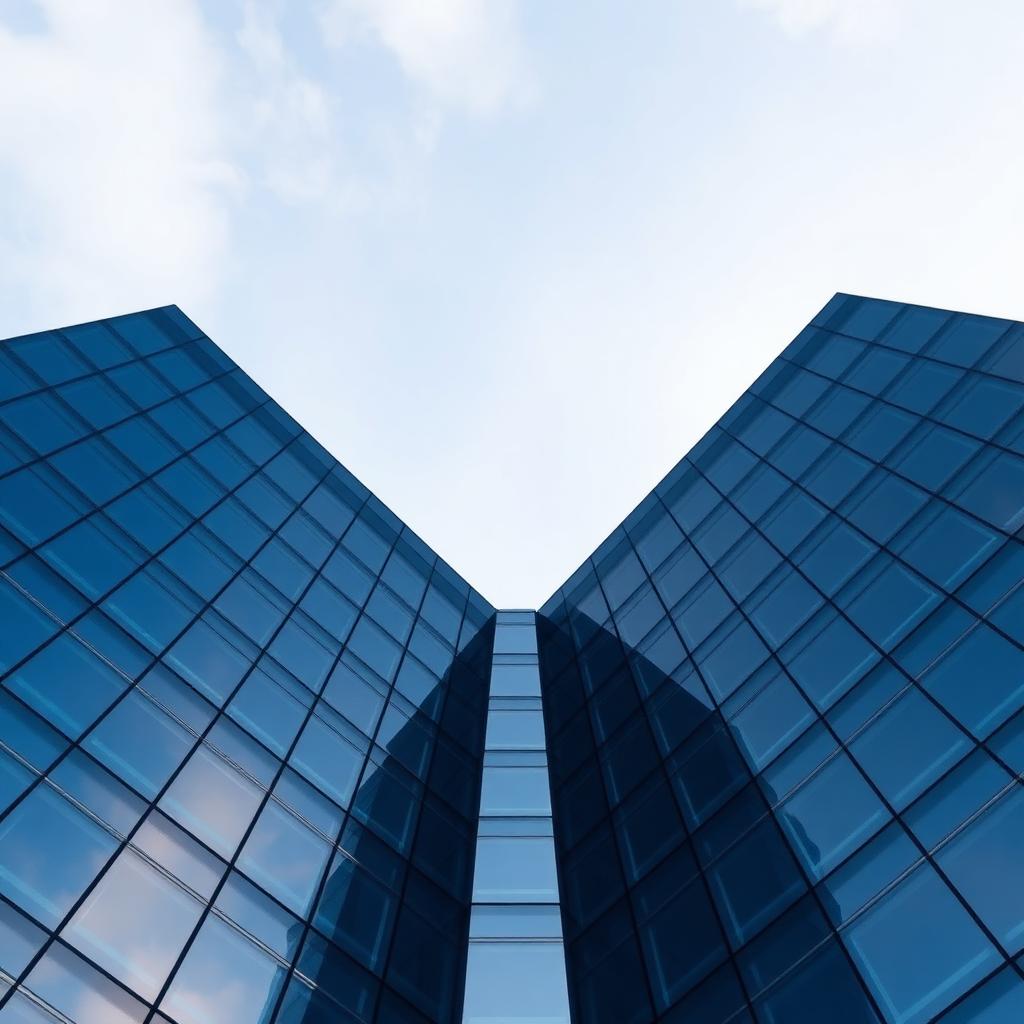 Modern corporate glass tower